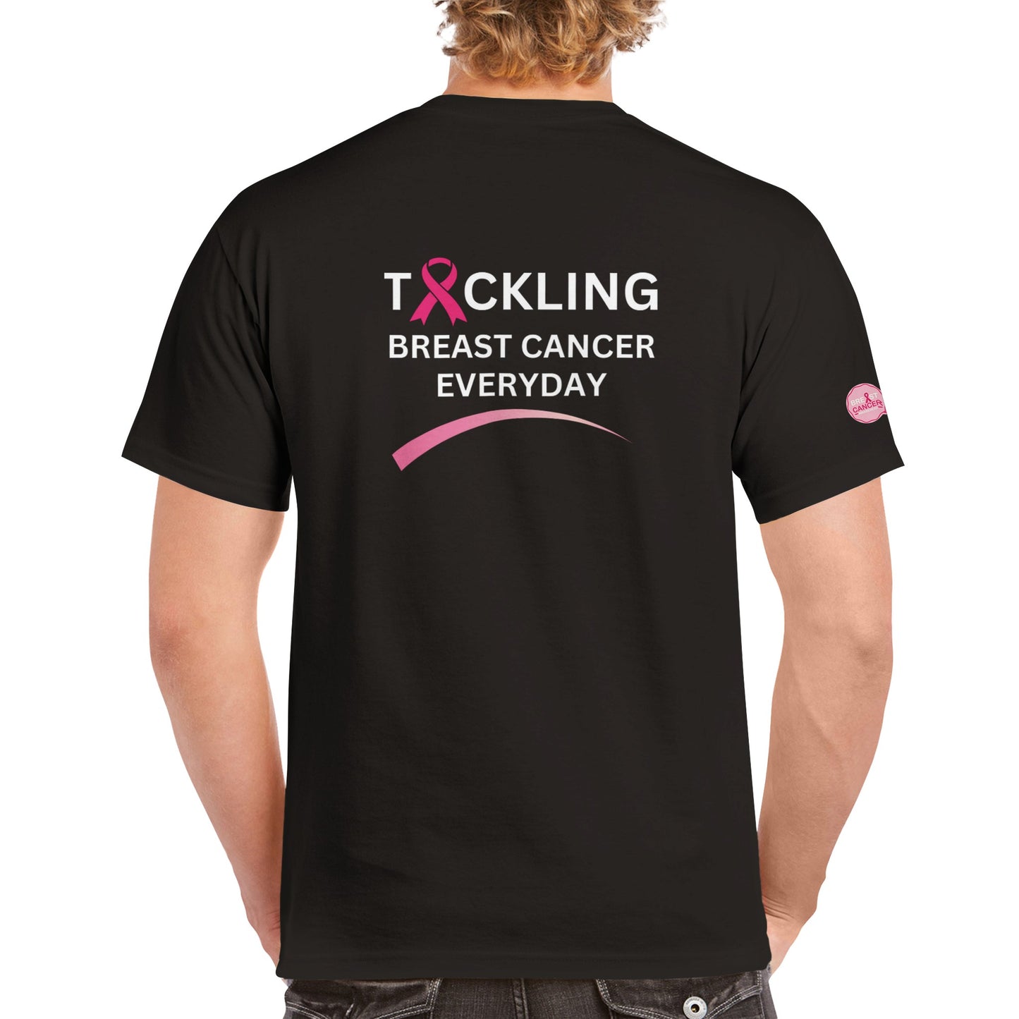 Tackle® Breast Cancer Tee (Black)