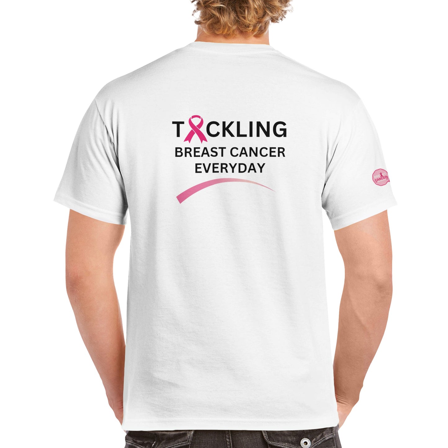 Tackle® Breast Cancer Tee (White)